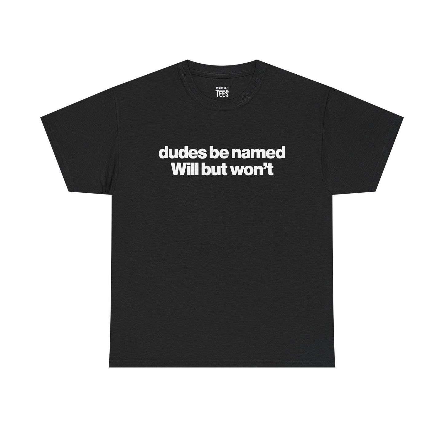 DUDES BE NAMED WILL BUT WON'T SHIRT